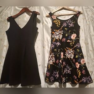2 skater cut mini dresses  nwot & Euc SZ Med